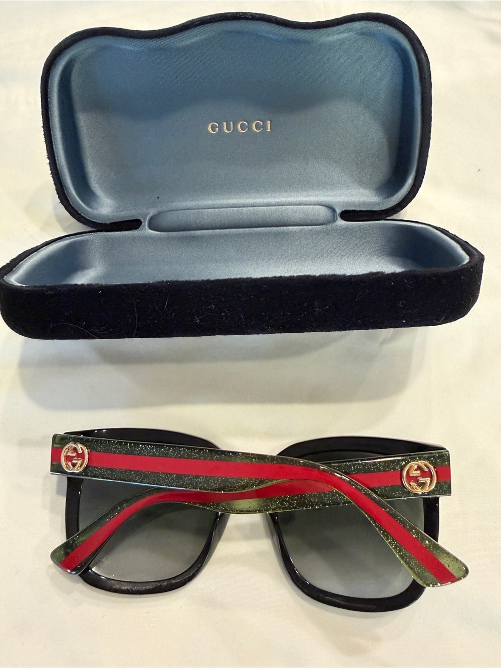 Gucci Black Oversized Square Women's Sunglasses - Picture 2 of 8